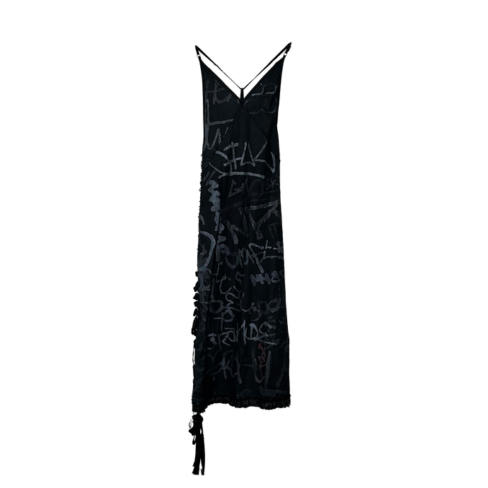 BLACK GRAFFITI DRESS